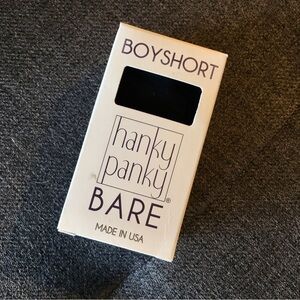 Hanky Panky Boyshort, Black, Size XS